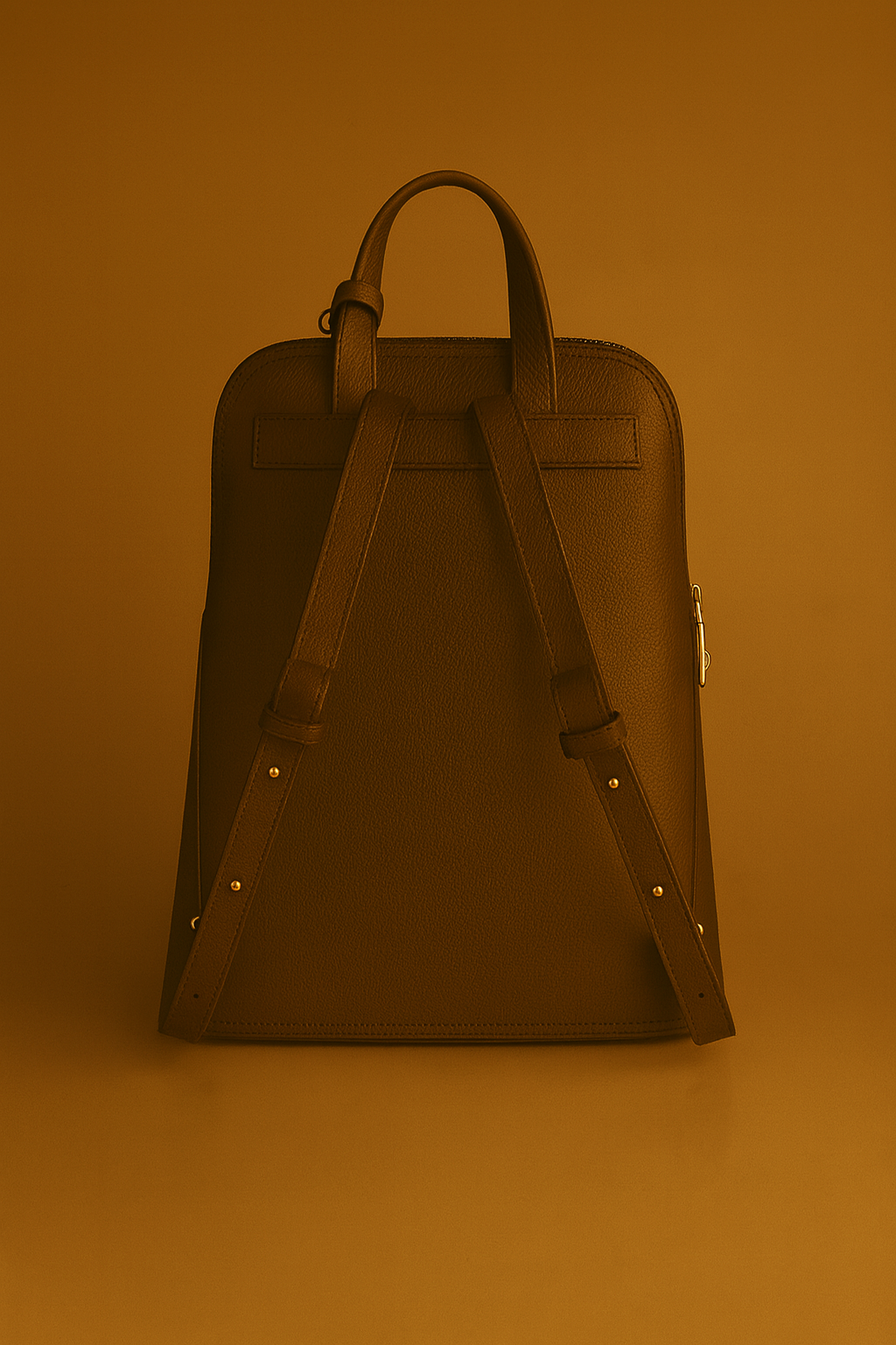 Via Essenza VIA backpack in dark brown Italian leather, Caffè color