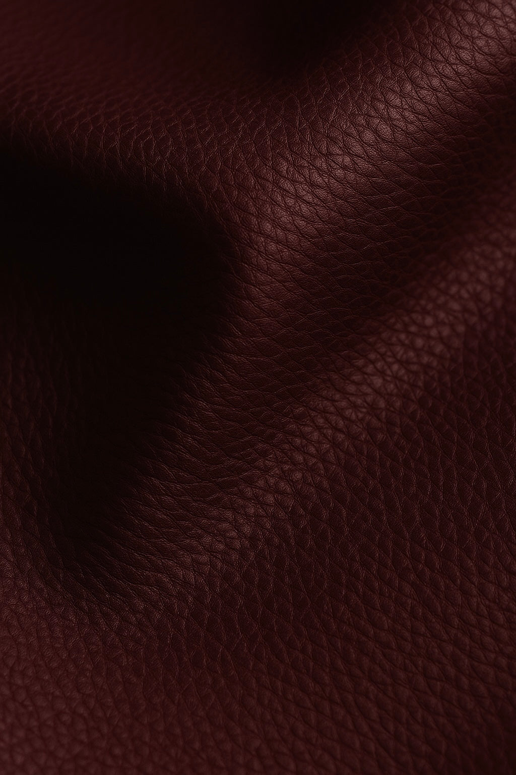 Via Essenza Vino color leather, deep dark burgundy