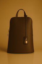 Via Essenza VIA backpack in dark brown Italian leather, Caffè color