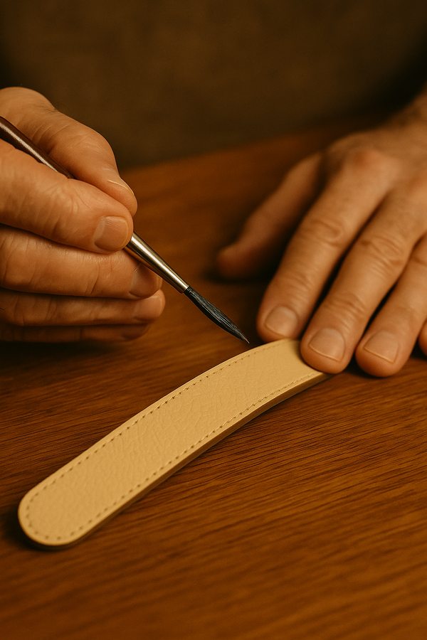 A quiet ritual: smoothing, sealing, perfecting.