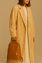 Via Essenza VIA backpack in warm camel Italian leather, Terra color.