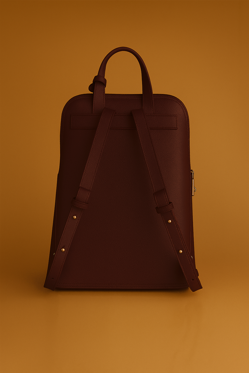 Via Essenza VIA backpack in deep dark burgundy  Italian leather, Vino color
